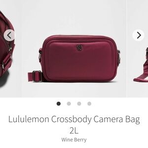Guc Lululemon Wine Berry Crossbody Camera Bag